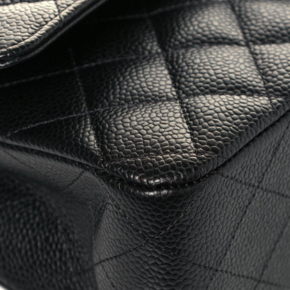 Chanel Caviar Quilted Medium Double Flap Black 9 of 14