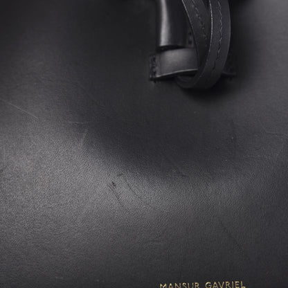 Mansur Gavriel Calfskin Mini Lady Bag Black Argento 8 of 16