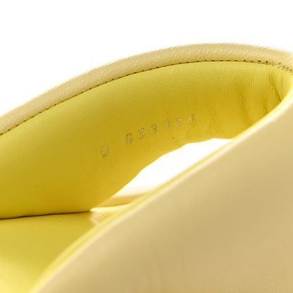 Chanel Lambskin Padded Pool Thong Sandals 36 Yellow 8 of 8