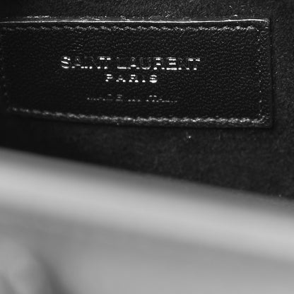 Saint Laurent Metallic Grained Calfskin Baby Sac De Jour Silver 6 of 9