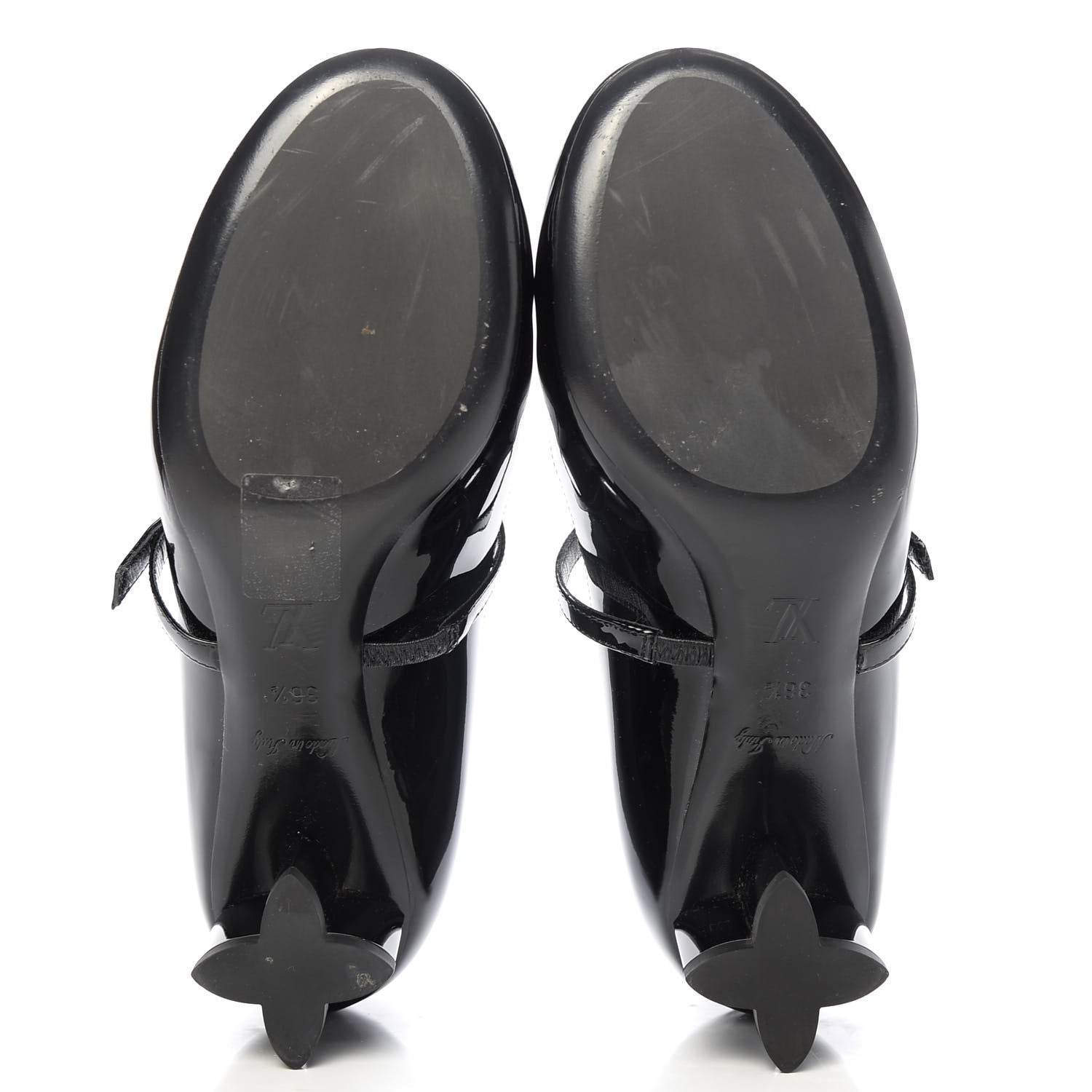 Louis Vuitton Patent Uniformes Silhouette 40mm Pumps 36.5 Black 5 of 9