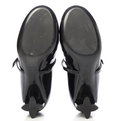 Louis Vuitton Patent Uniformes Silhouette 40mm Pumps 36.5 Black 5 of 9