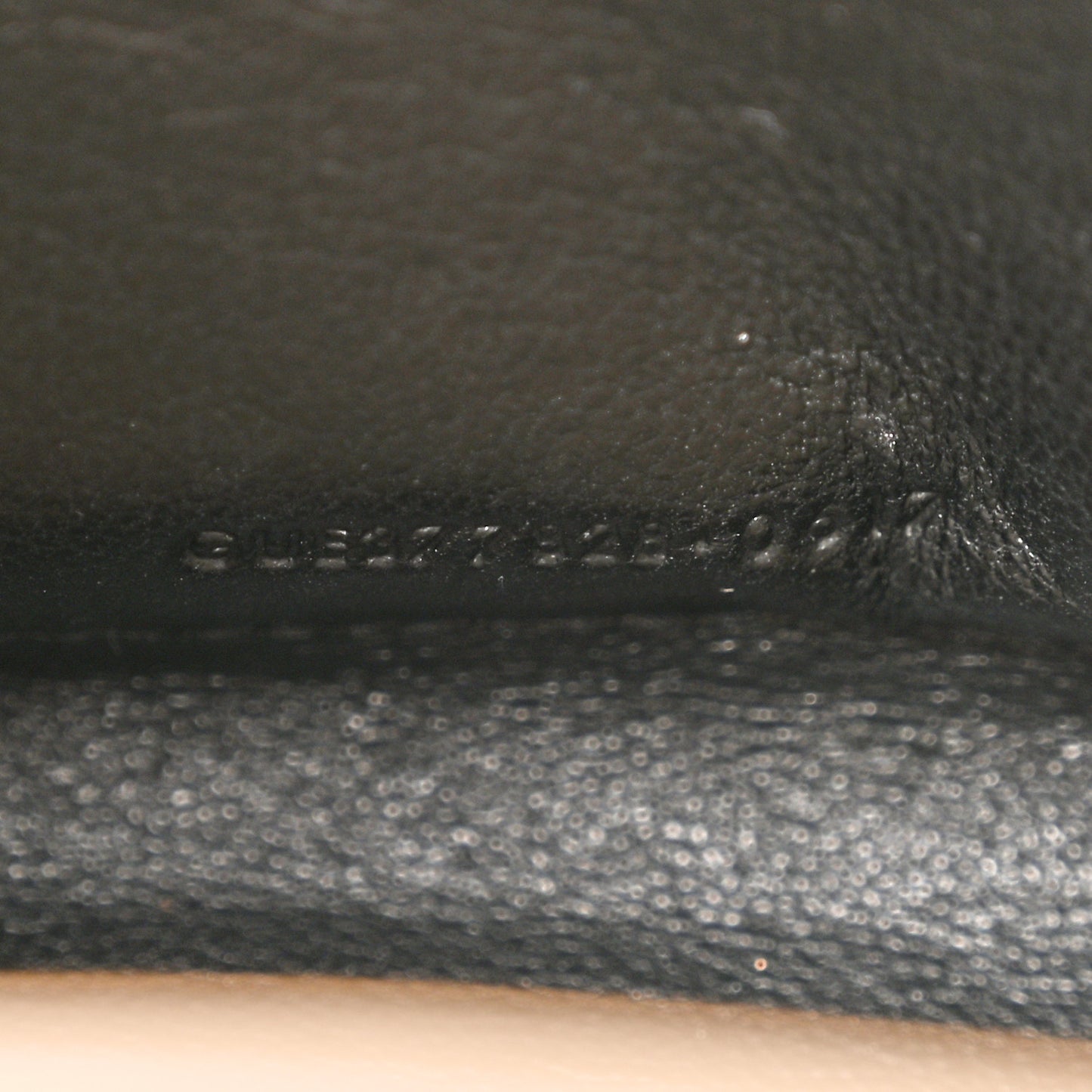 Grain De Poudre Matelasse Chevron Monogram Chain Wallet Nude Powder