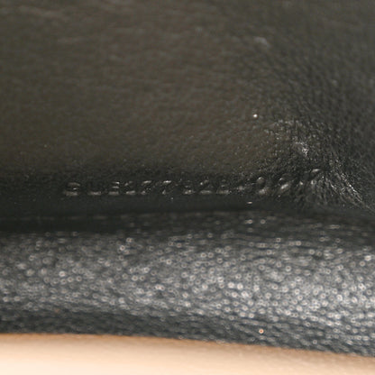 Saint Laurent Grain De Poudre Matelasse Chevron Monogram Chain Wallet Nude Powder 7 of 10