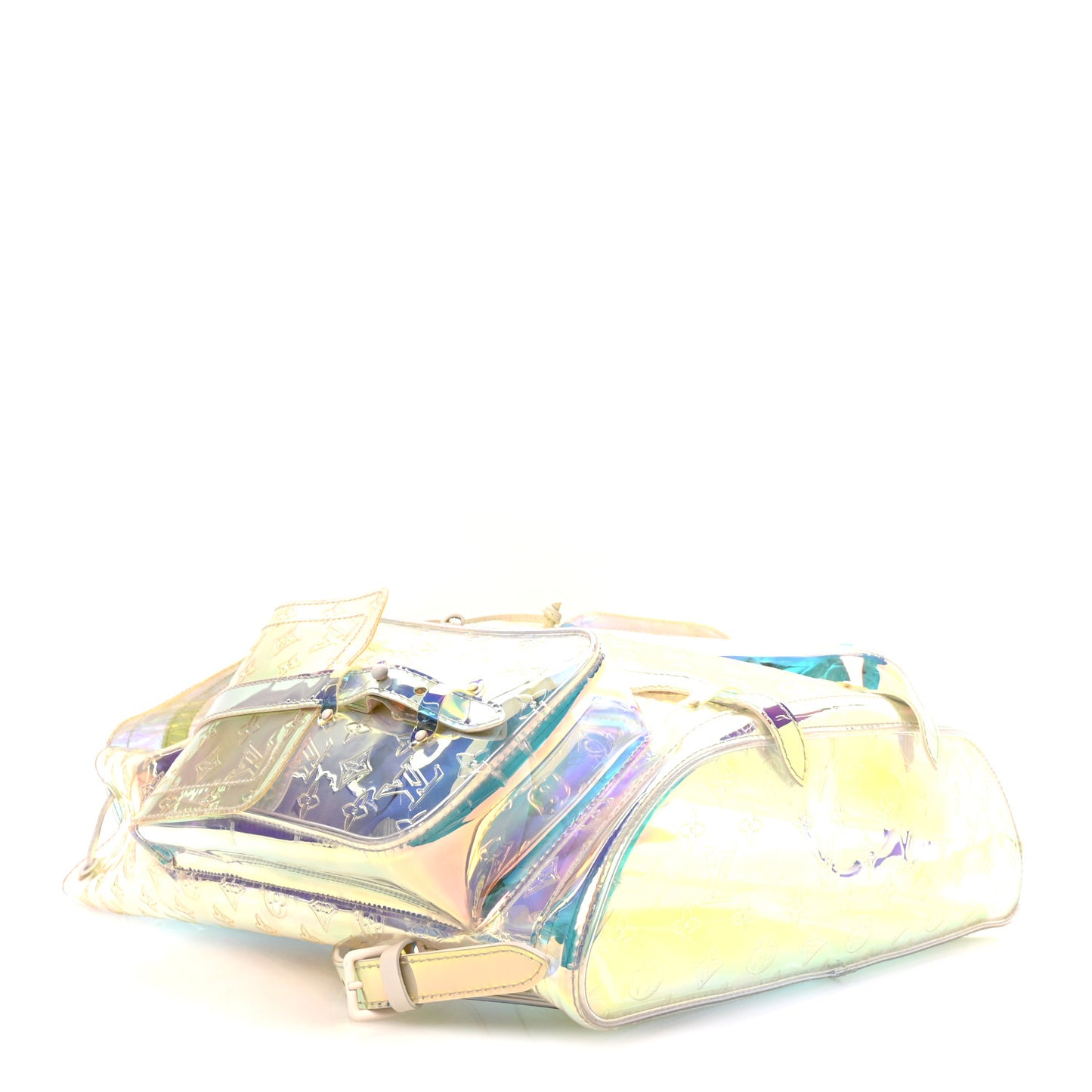 PVC Monogram Christopher Backpack GM Iridescent Prism