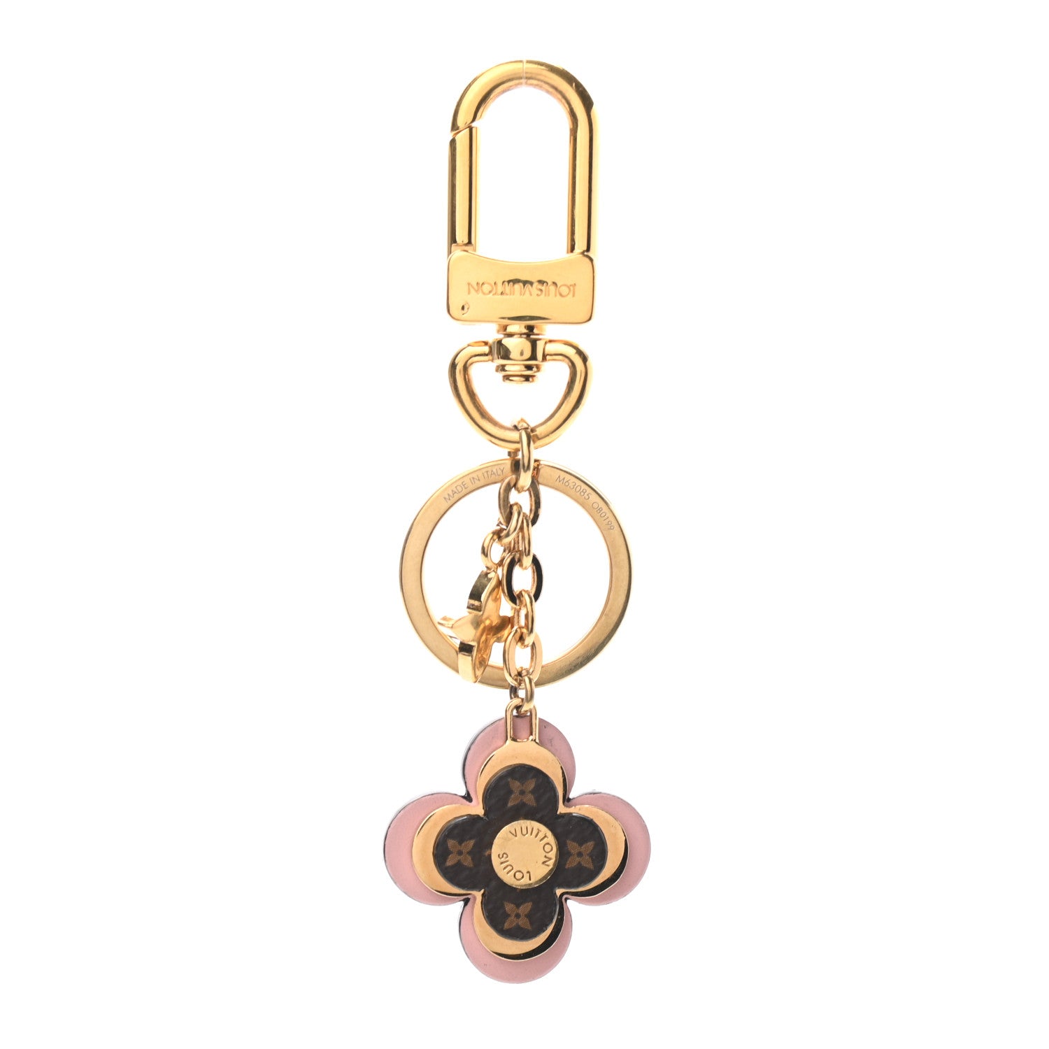Louis Vuitton Monogram Blooming Flowers BB Bag Charm Key Holder Pink 1 of 3