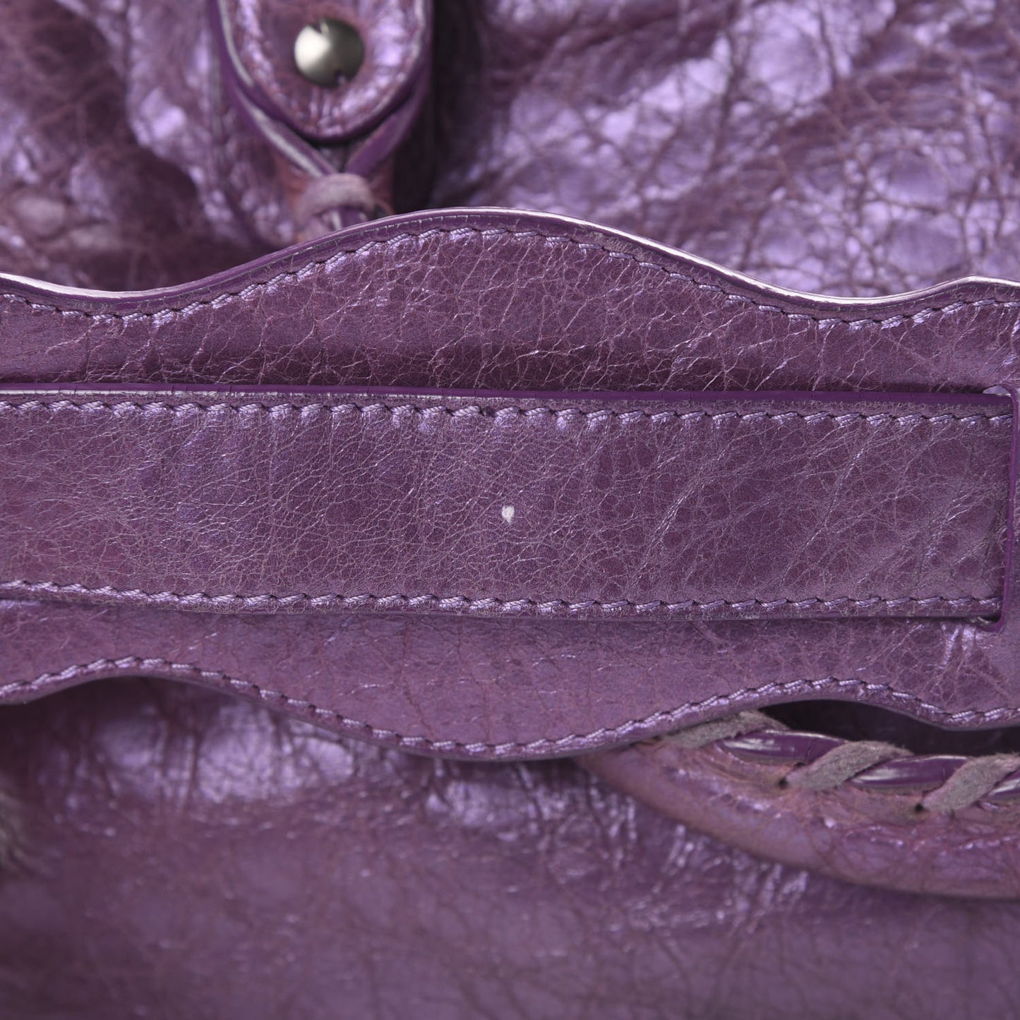 Agneau Classic Hardware City Metallic Purple