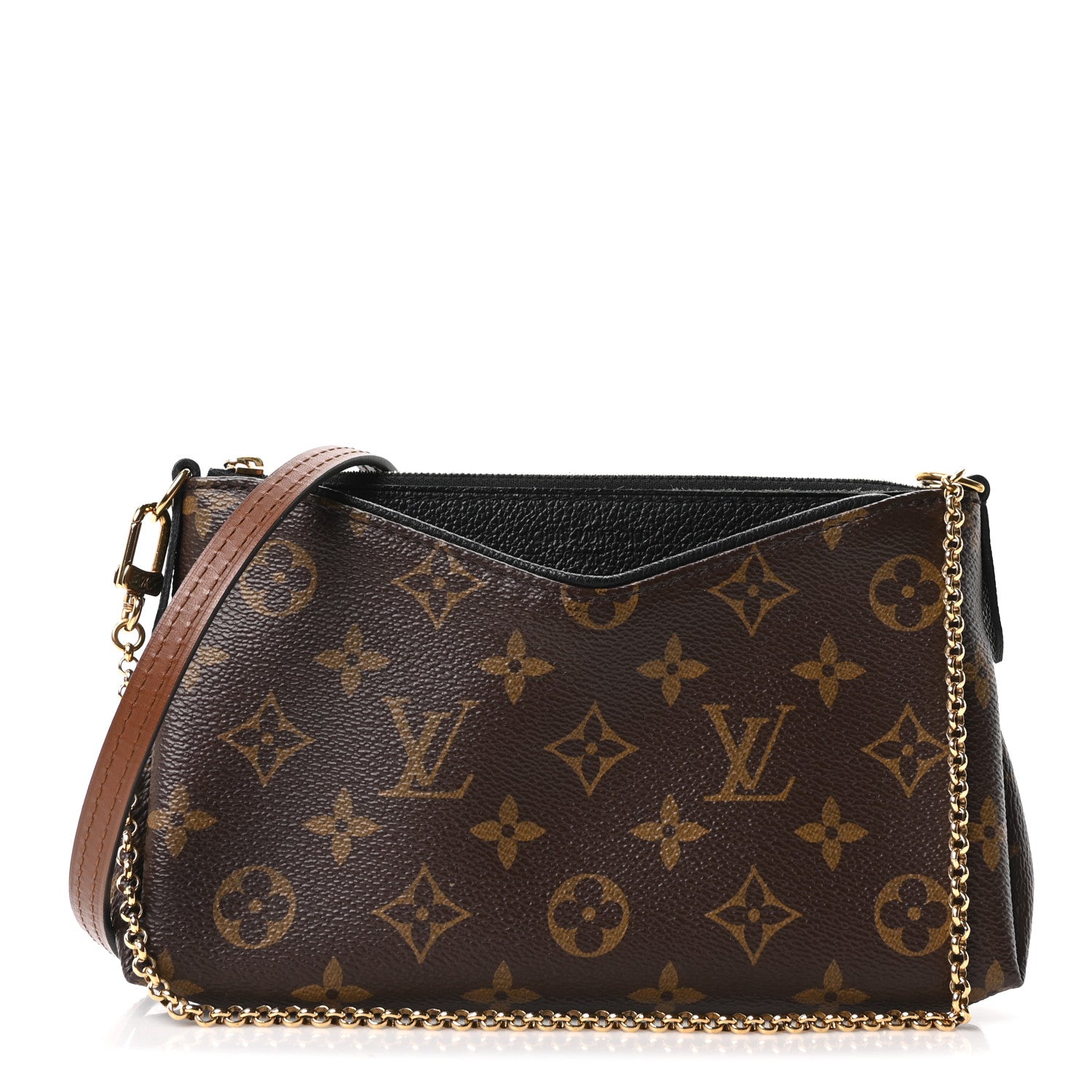 Louis Vuitton Monogram Pallas Clutch Black 1 of 10