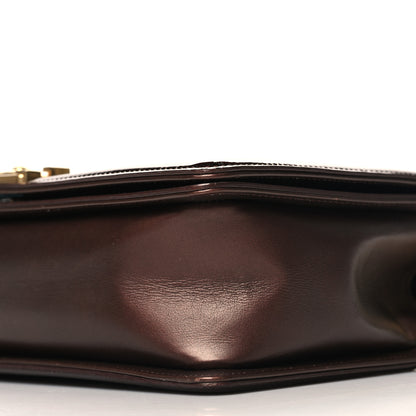 Chanel Patent Calfskin New Medium Boy Flap Dark Red 10 of 11