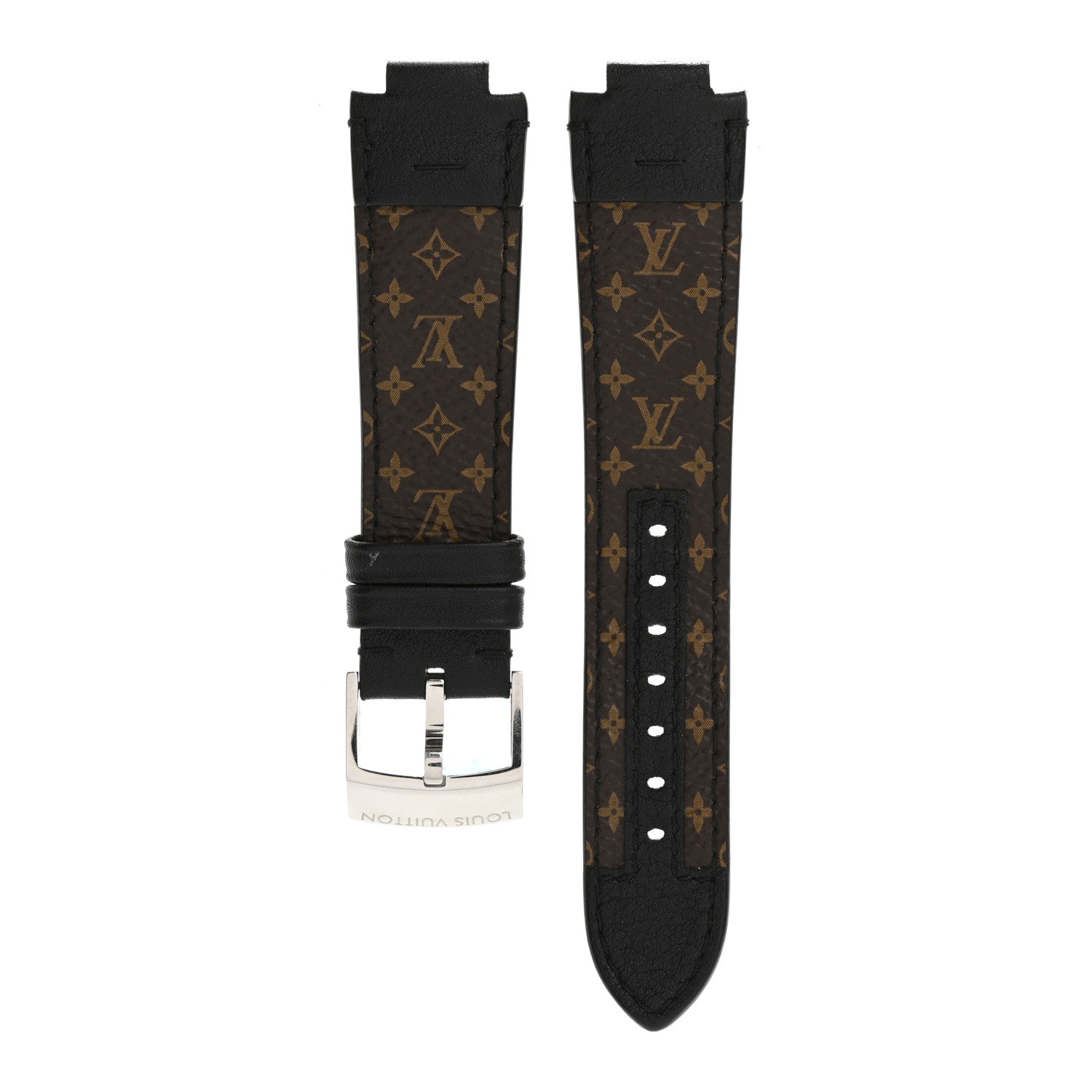 Louis Vuitton Nanomonogram Macassar 10mm Tambour Watch Strap 1 of 4