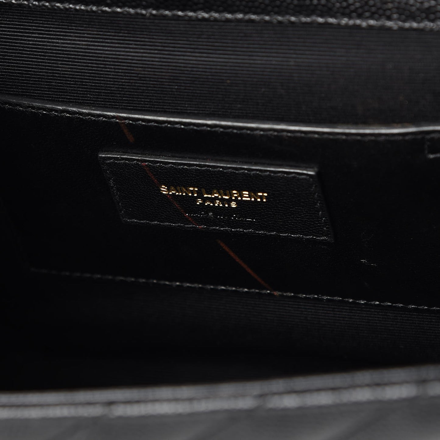 Grain De Poudre Matelasse Chevron Medium Monogram Satchel Black