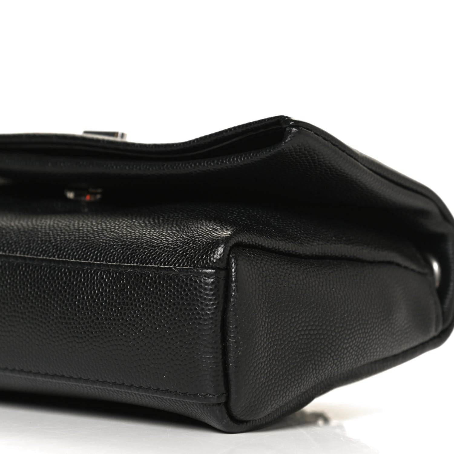 Saint Laurent Grain De Poudre Monogram Toy West Hollywood Fold-Over Bag Black 10 of 13