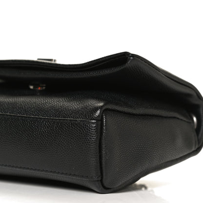 Saint Laurent Grain De Poudre Monogram Toy West Hollywood Fold-Over Bag Black 10 of 13