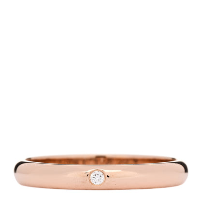 Cartier 18K Pink Gold Diamond 2.6mm 1895 Wedding Band Ring 50 5.25 1 of 7