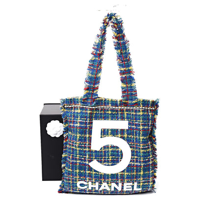 Chanel Tweed N°5 Tote White Multicolor 11 of 11