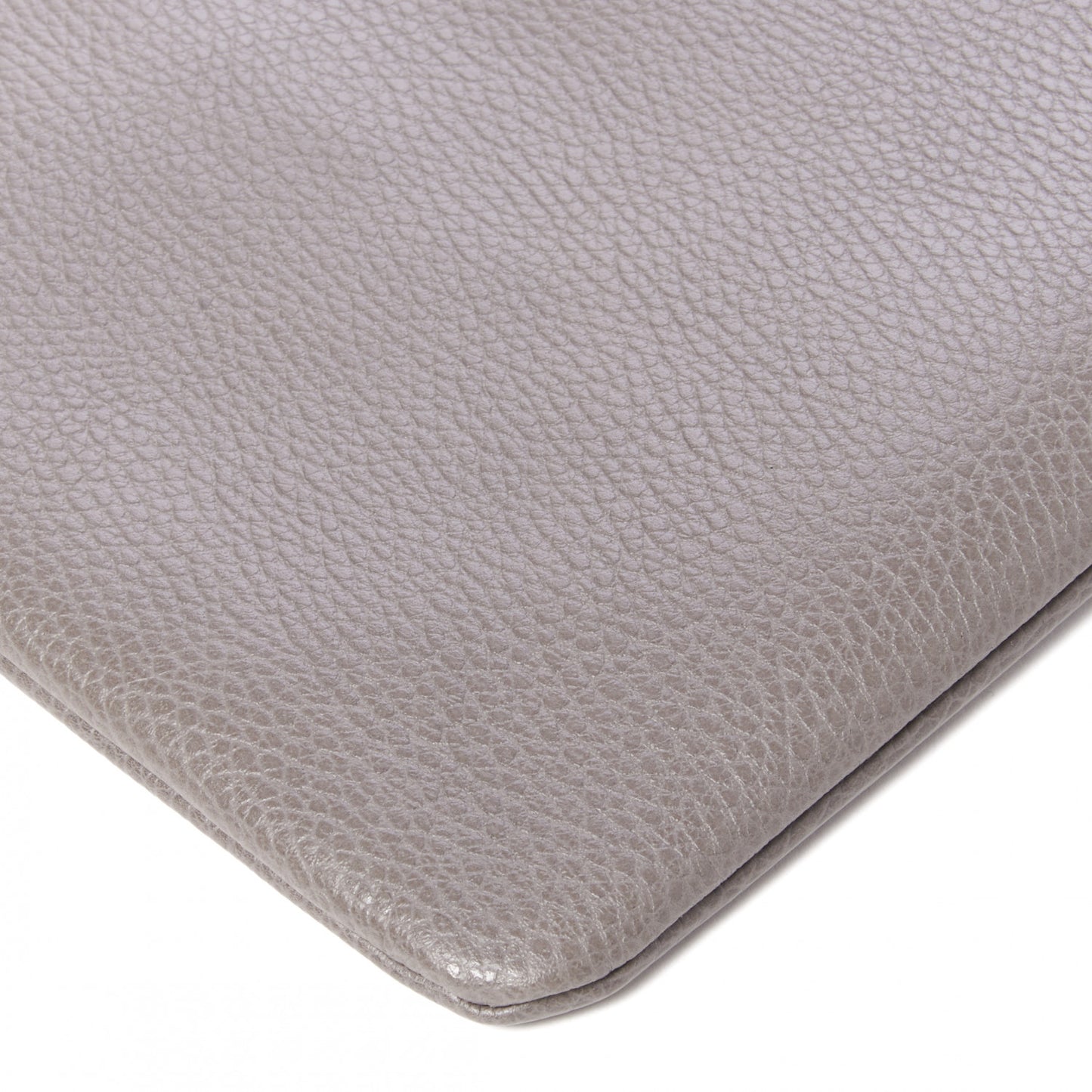 Calfskin Large Bamboo Clutch Grey