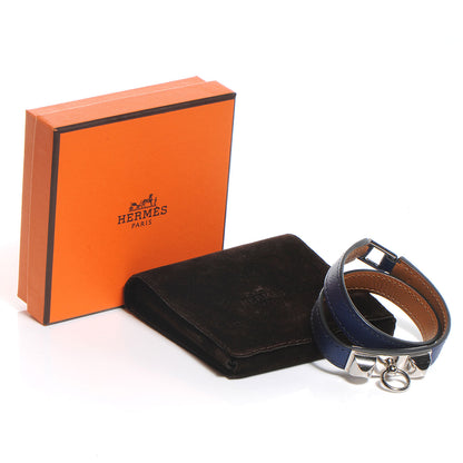 Hermes Swift Rivale Double Tour Bracelet Small Bleu Sapphire 6 of 6