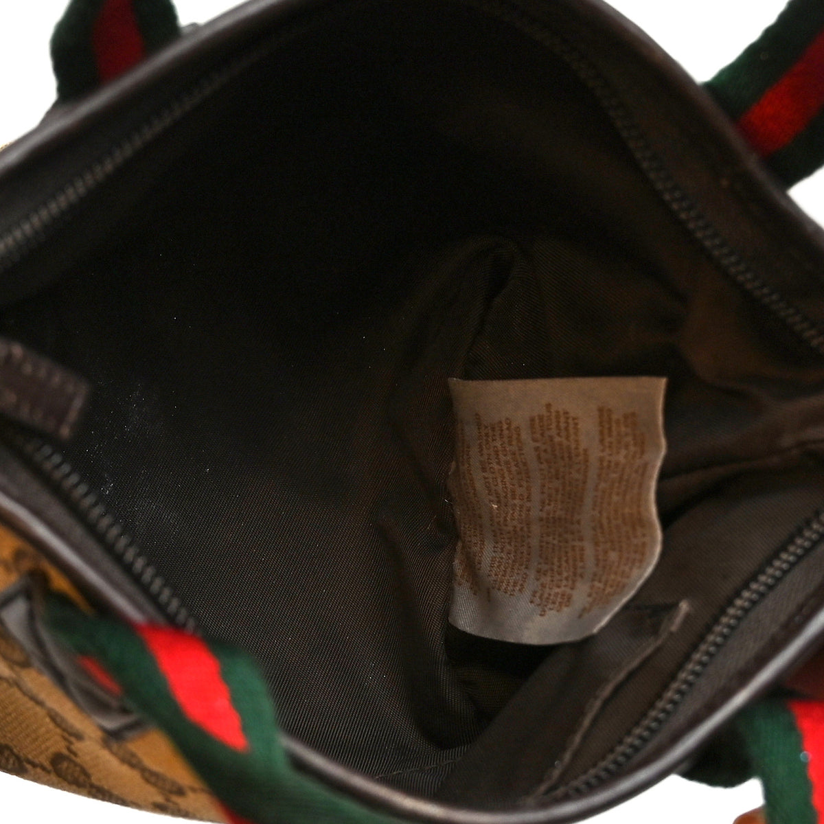 Children's Monogram GG Web Mini Tote Dark Brown