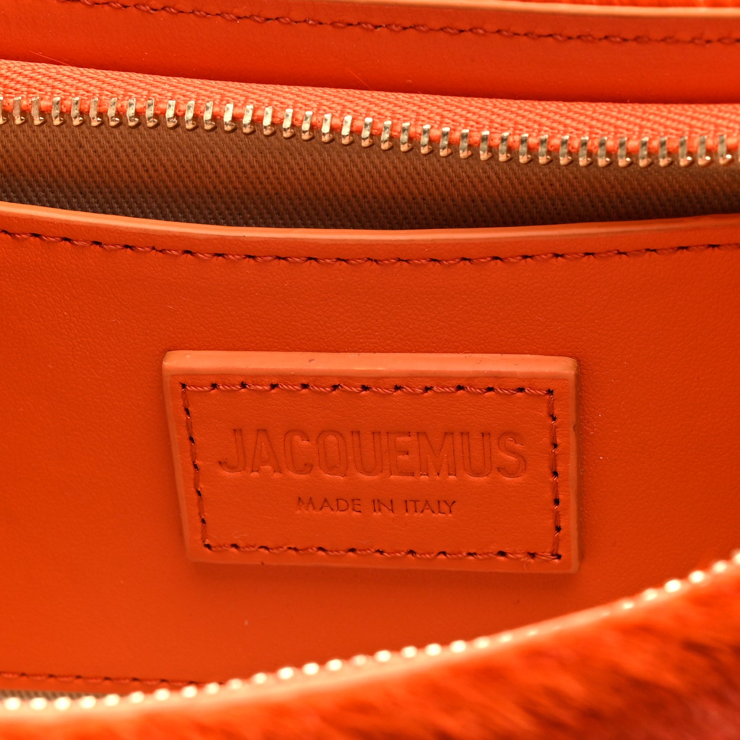 Calf Hair Le Bisou Perle Orange