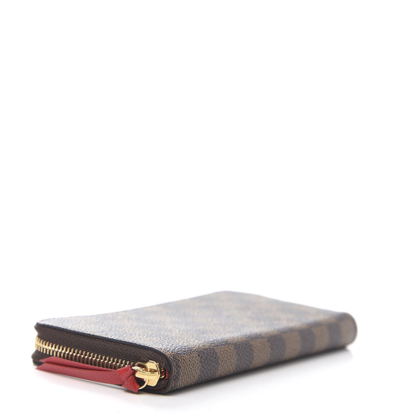 Damier Ebene Clemence Wallet Cherry