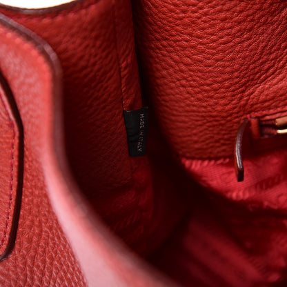 Prada Vitello Daino Hobo Rosso 7 of 19