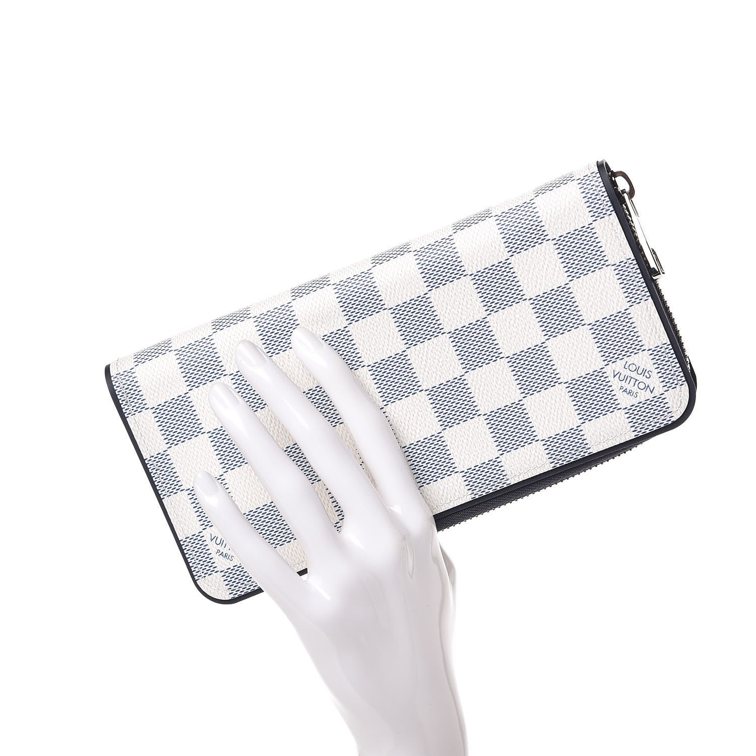 Louis Vuitton Damier Coastline Zippy Vertical Wallet 2 of 6