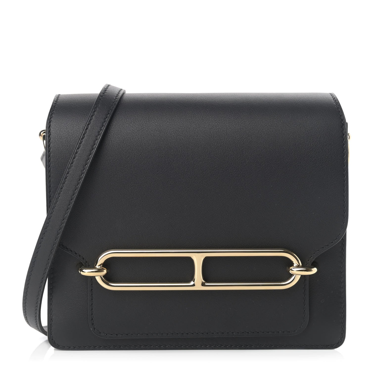 Hermes Evergrain Mini Sac Roulis Black 1 of 14