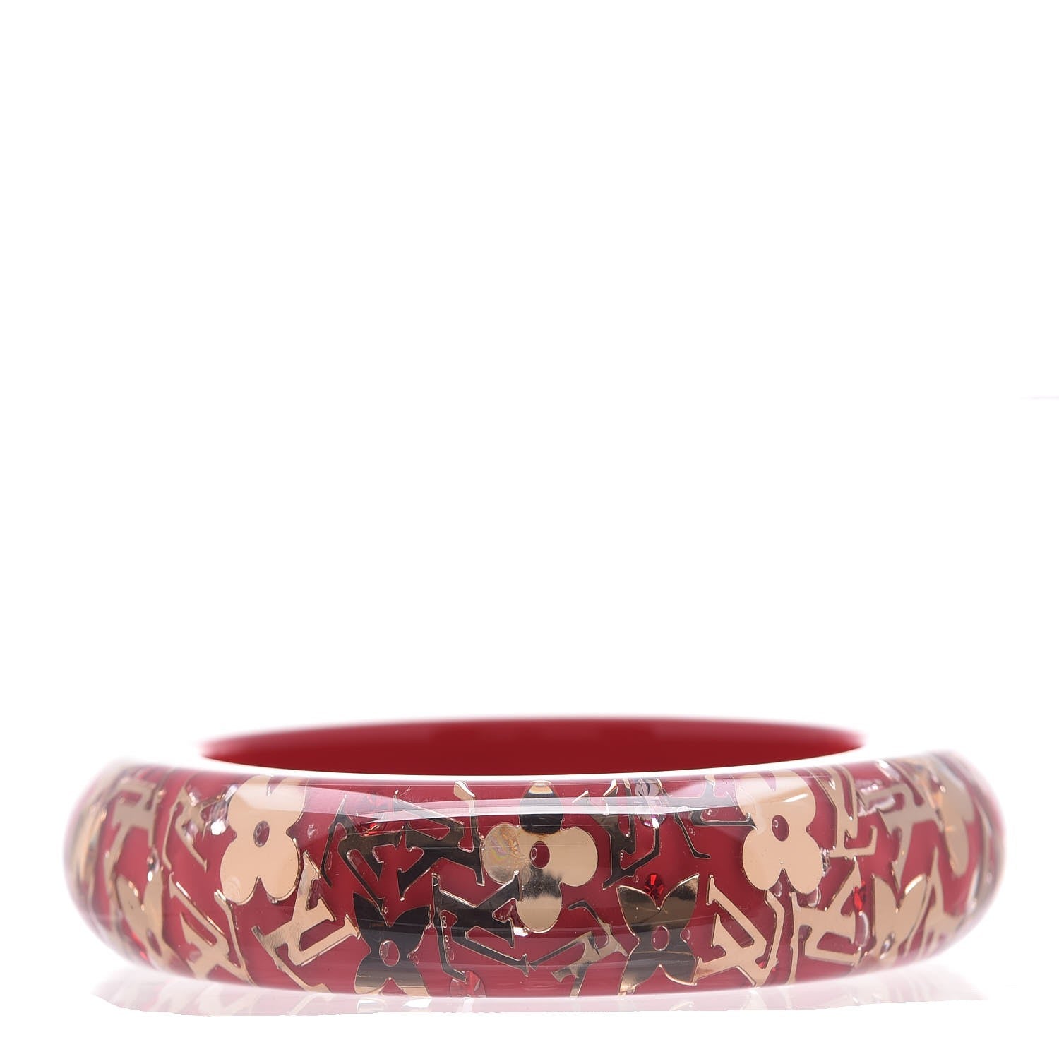 Louis Vuitton Resin Swarovski Medium Inclusion Bracelet GM Pomme D'Amour 1 of 3