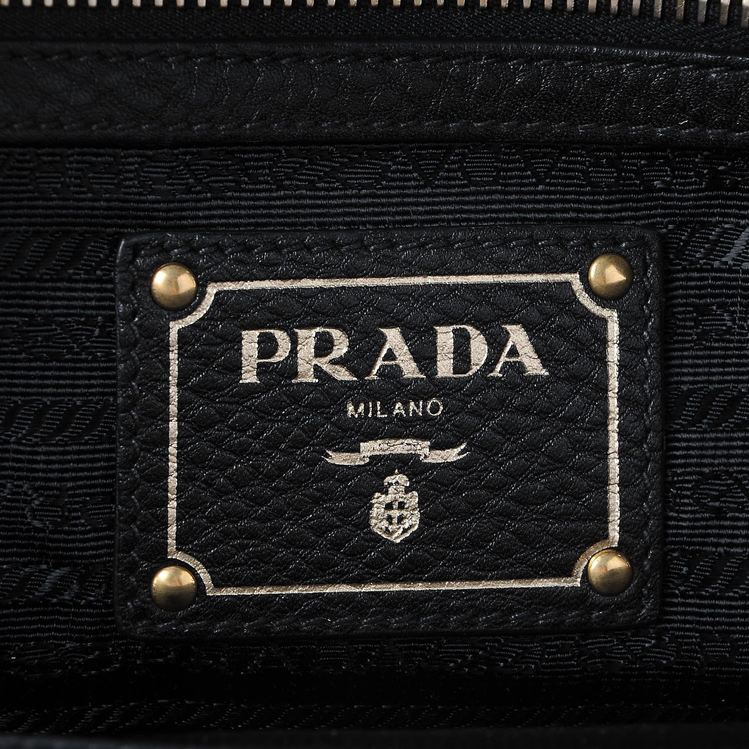 Prada Vitello Daino Shoulder Bag Nero Black 8 of 9