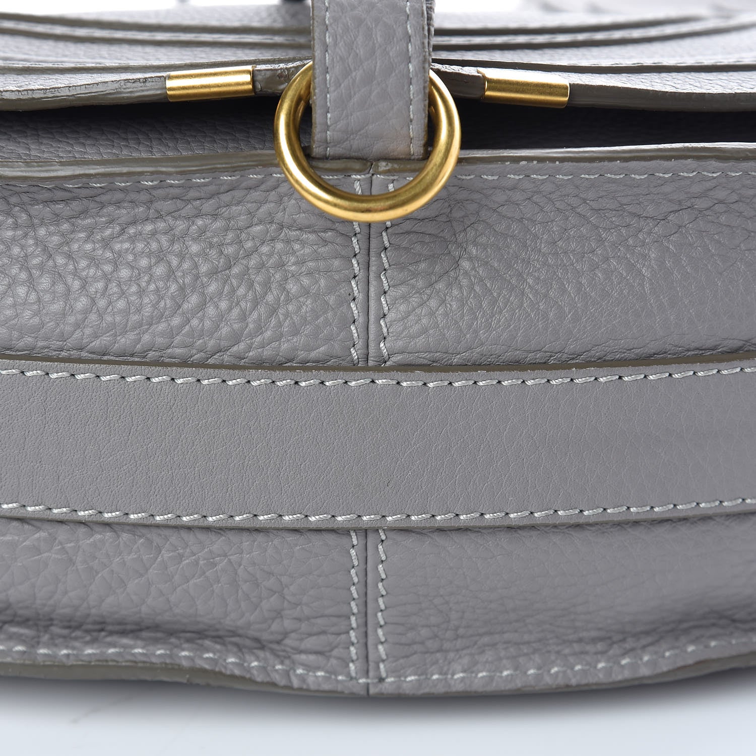 Chloe Calfskin Medium Marcie Round Crossbody Bag Cashmere Grey 18 of 22