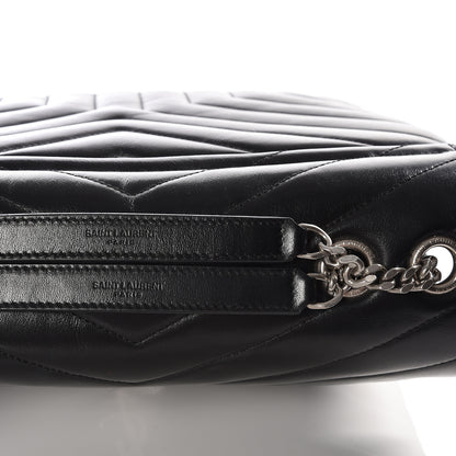 Saint Laurent Calfskin Y Quilted Monogram Medium Loulou Chain Satchel Black 7 of 11