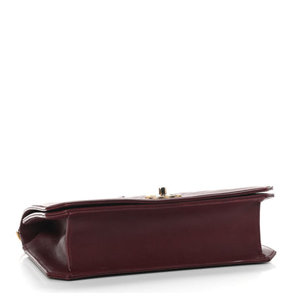 Chanel Calfskin Quilted Large Flap Bag Burgundy 4 of 9