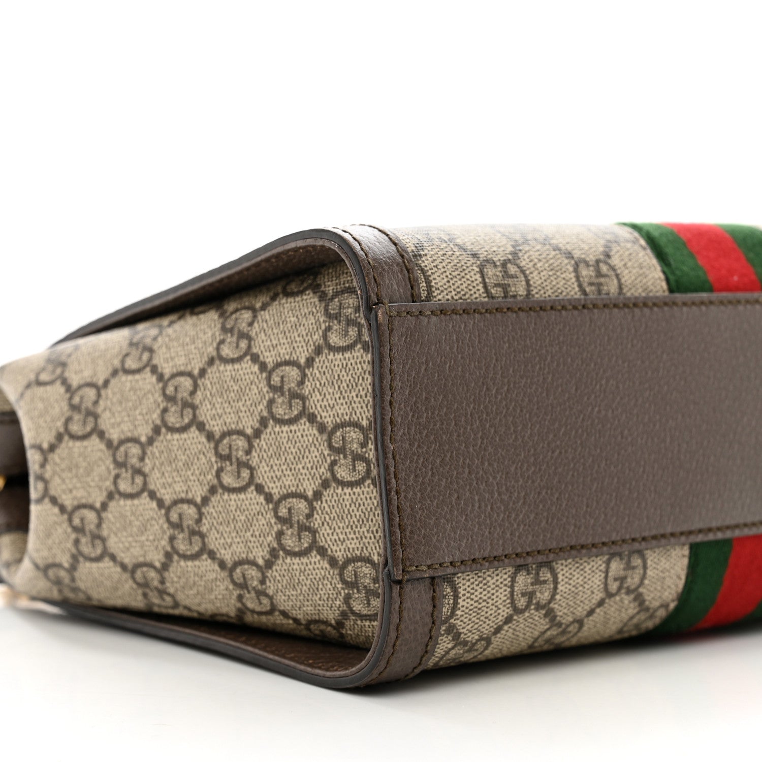 Gucci GG Supreme Monogram Small Ophidia Tote Bag Brown 9 of 12