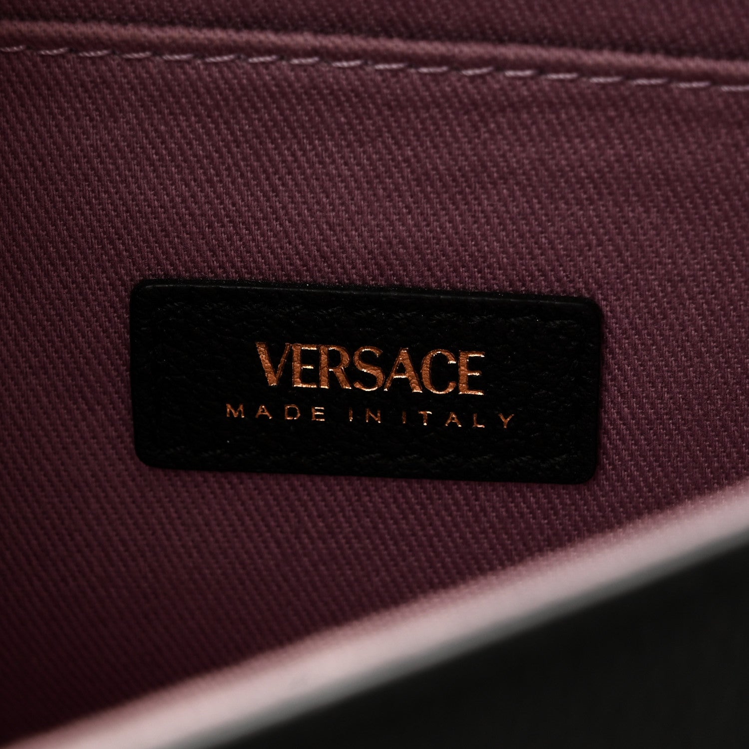 Versace Calfskin La Medusa Top Handle Shoulder Bag Black 6 of 9