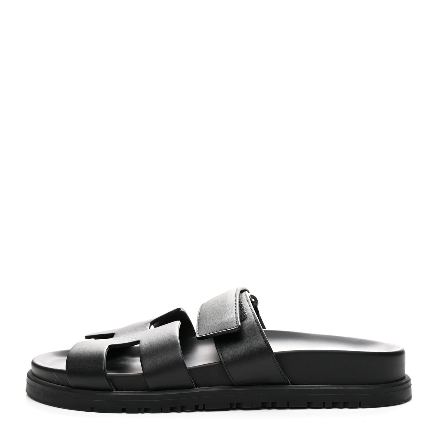 Calfskin Womens Chypre Sandals 36.5 Black