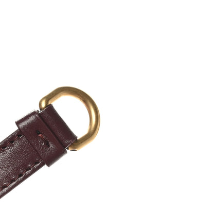 Salvatore Ferragamo Calfskin Quilted Gancini Small Top Handle Flap Bag Burgundy 10 of 11