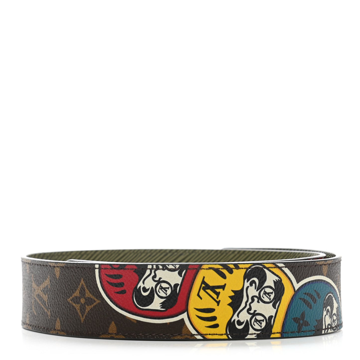 Monogram Kabuki Bandouliere Shoulder Strap Black