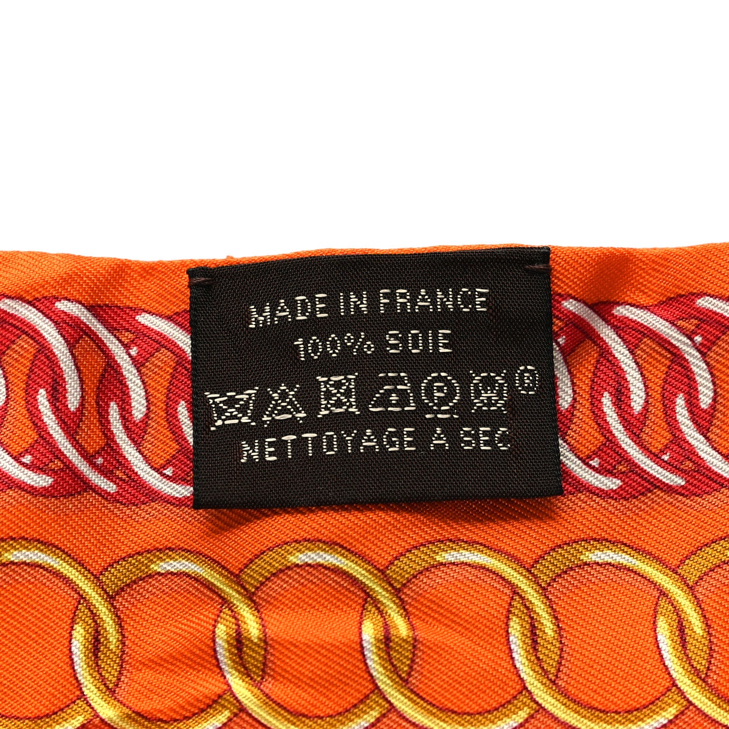 Hermes Silk Maillons Twilly Orange Vieux Rose Gold 3 of 3