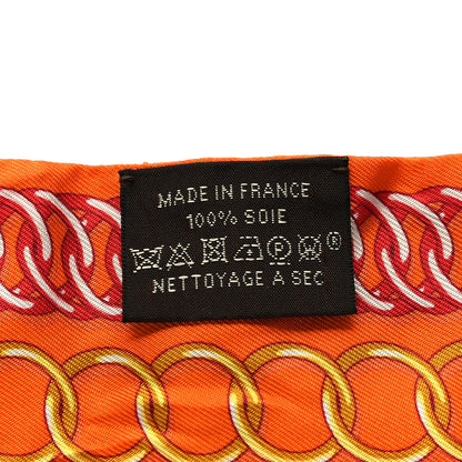 Hermes Silk Maillons Twilly Orange Vieux Rose Gold 3 of 3