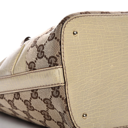 Gucci Monogram Medium Hasler Tote Off White 8 of 12