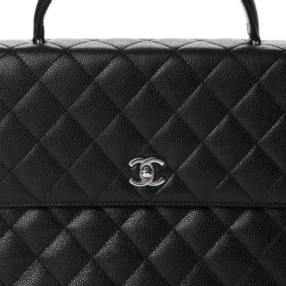 Chanel Caviar Quilted Jumbo Kelly Flap Black 12 of 12