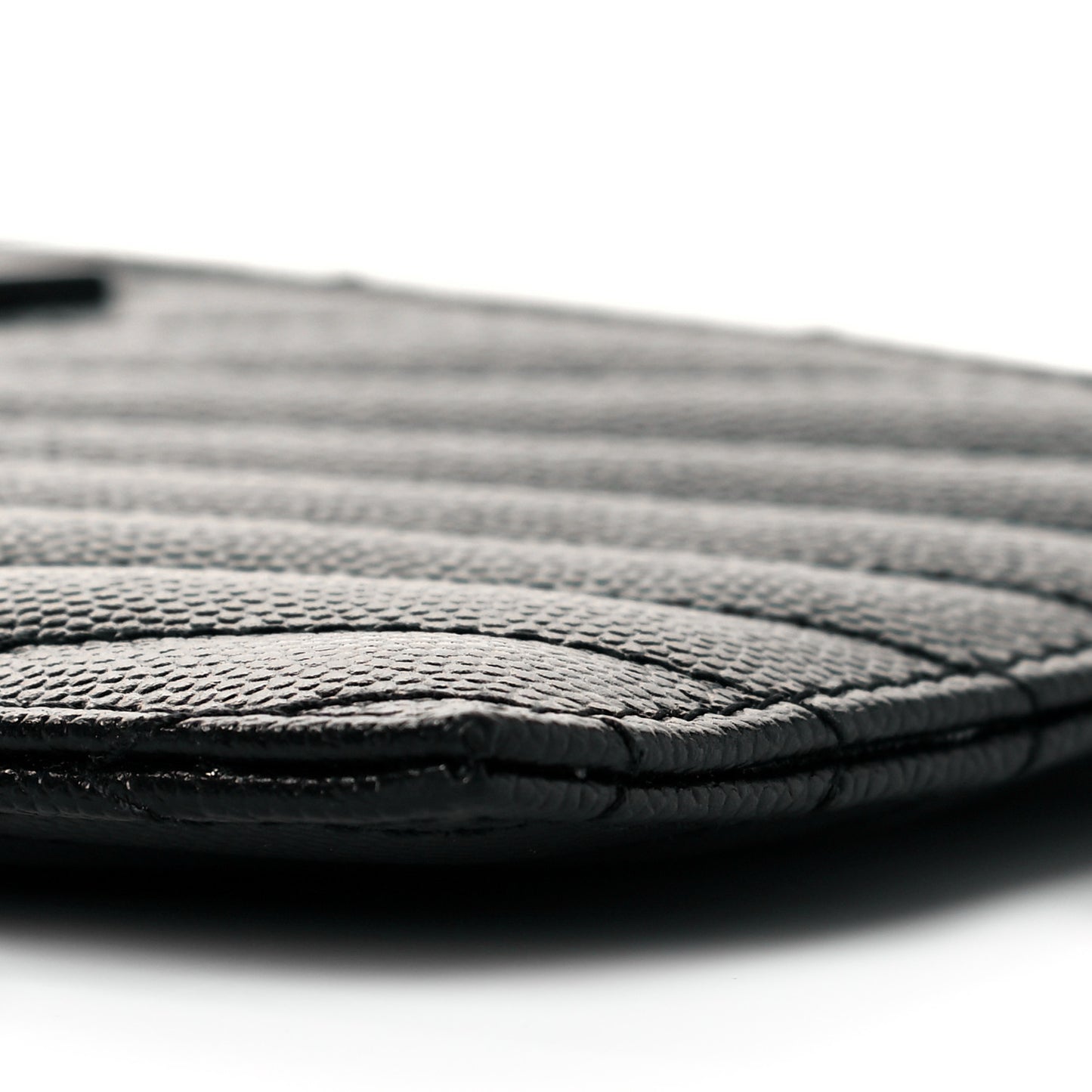 Grain De Poudre Chevron Monogram Bill Pouch Black