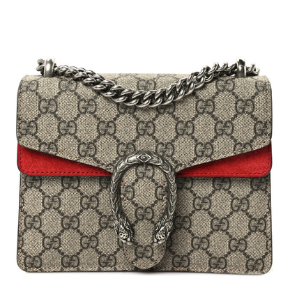 Gucci GG Supreme Monogram Mini Dionysus Shoulder Bag Hibiscus Red 1 of 9