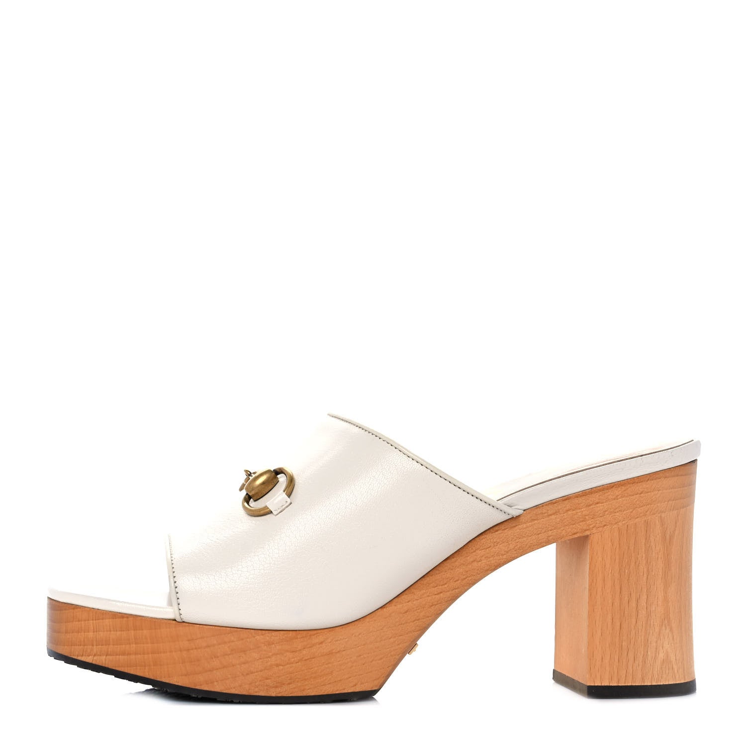 Gucci Granada Kid Houdan Platform Slide Sandals 41 Mystic White 1 of 9