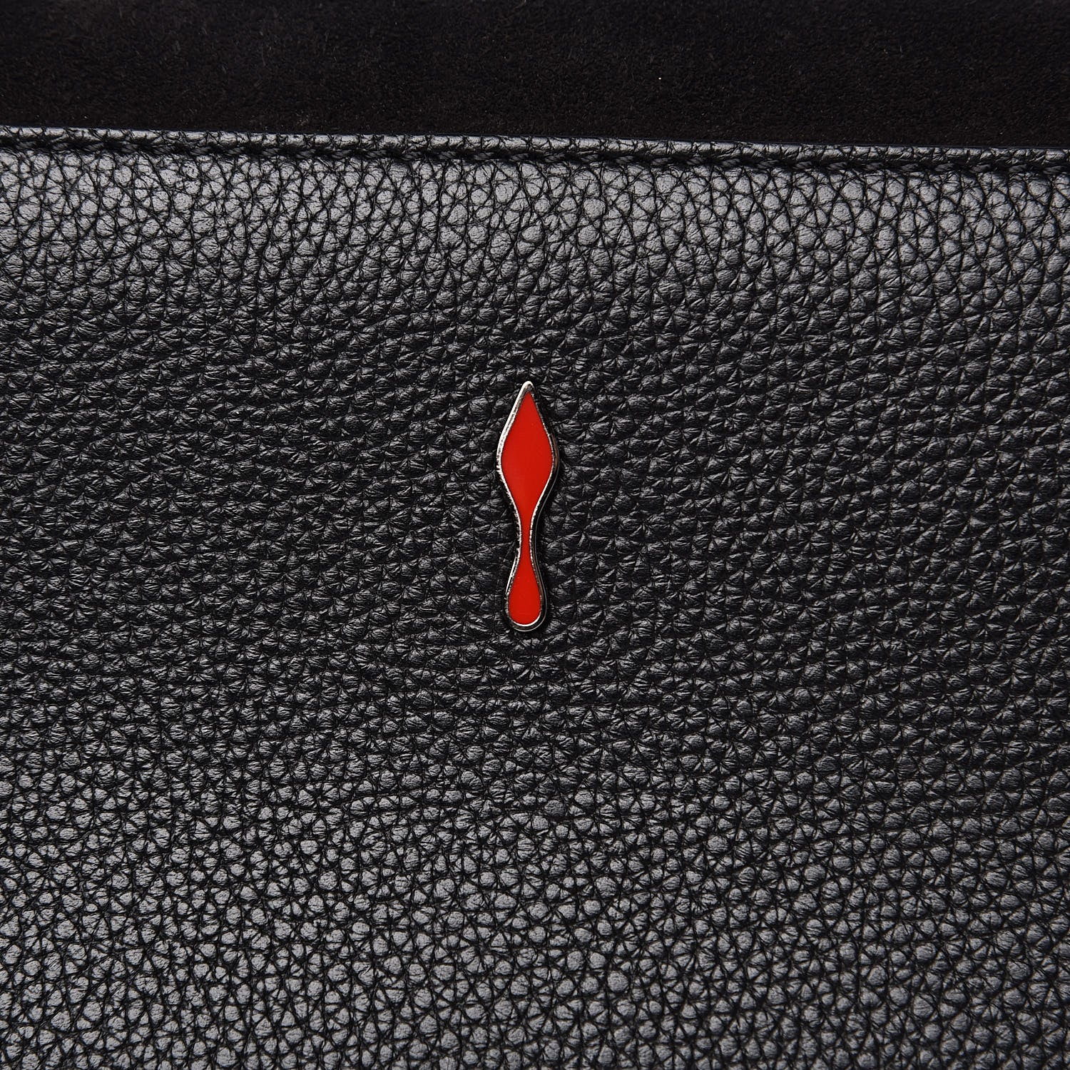 Christian Louboutin Veau Velours Calfskin Vero Dodat Clutch Black 11 of 12