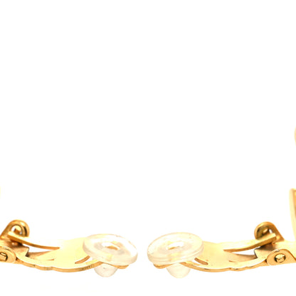 Chanel Metal CC Turnlock Clip On Earrings Gold 3 of 4