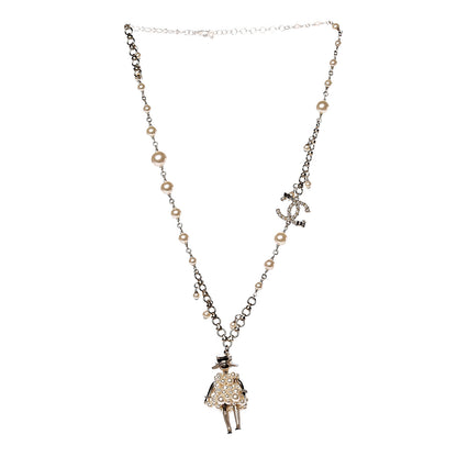 Chanel Pearl Coco CC Pendant Necklace Gold 3 of 6