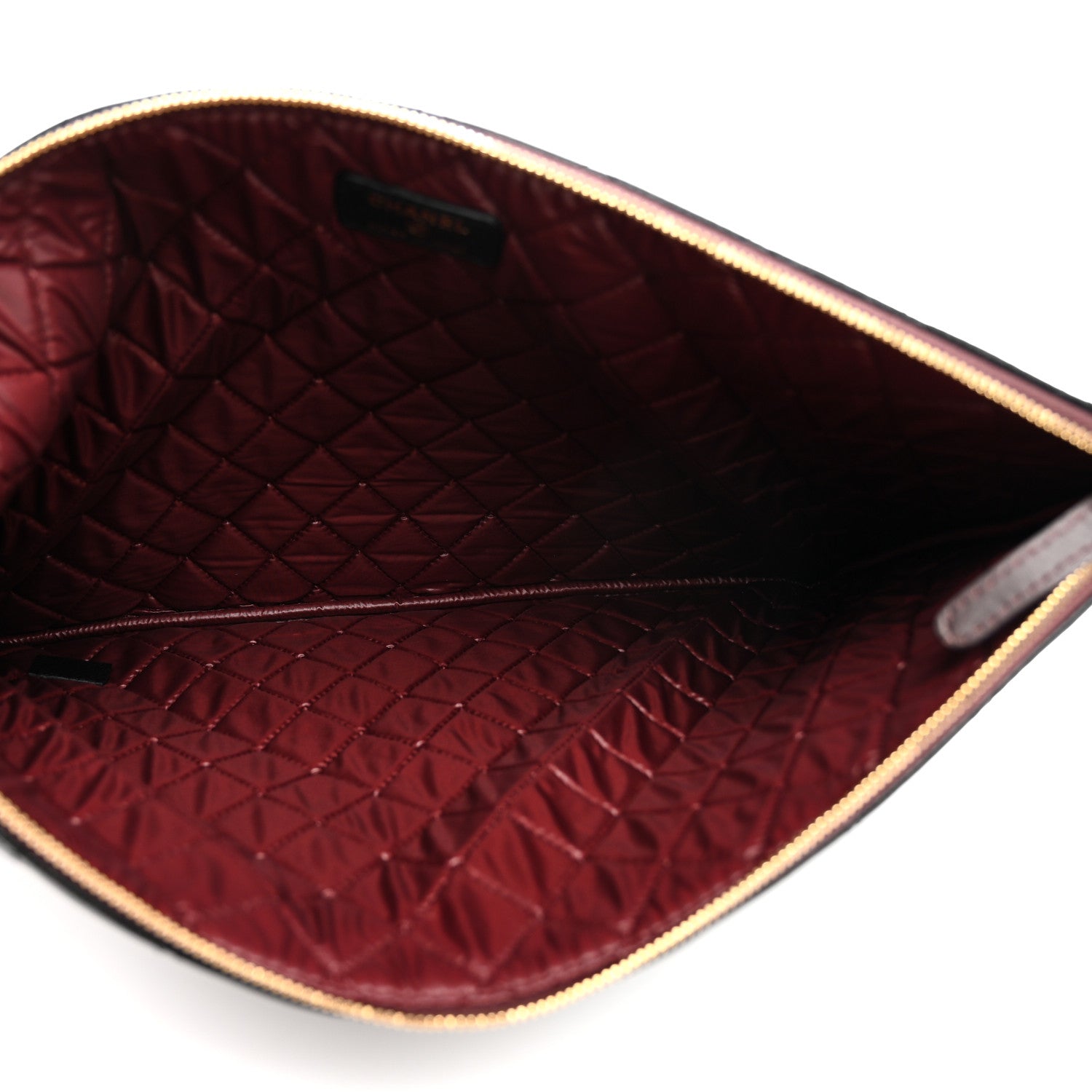 Chanel Caviar Quilted Large Cosmetic Case Black 5 of 7