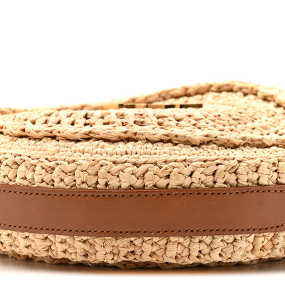 Saint Laurent Raffia Sac Round Naturel 8 of 9