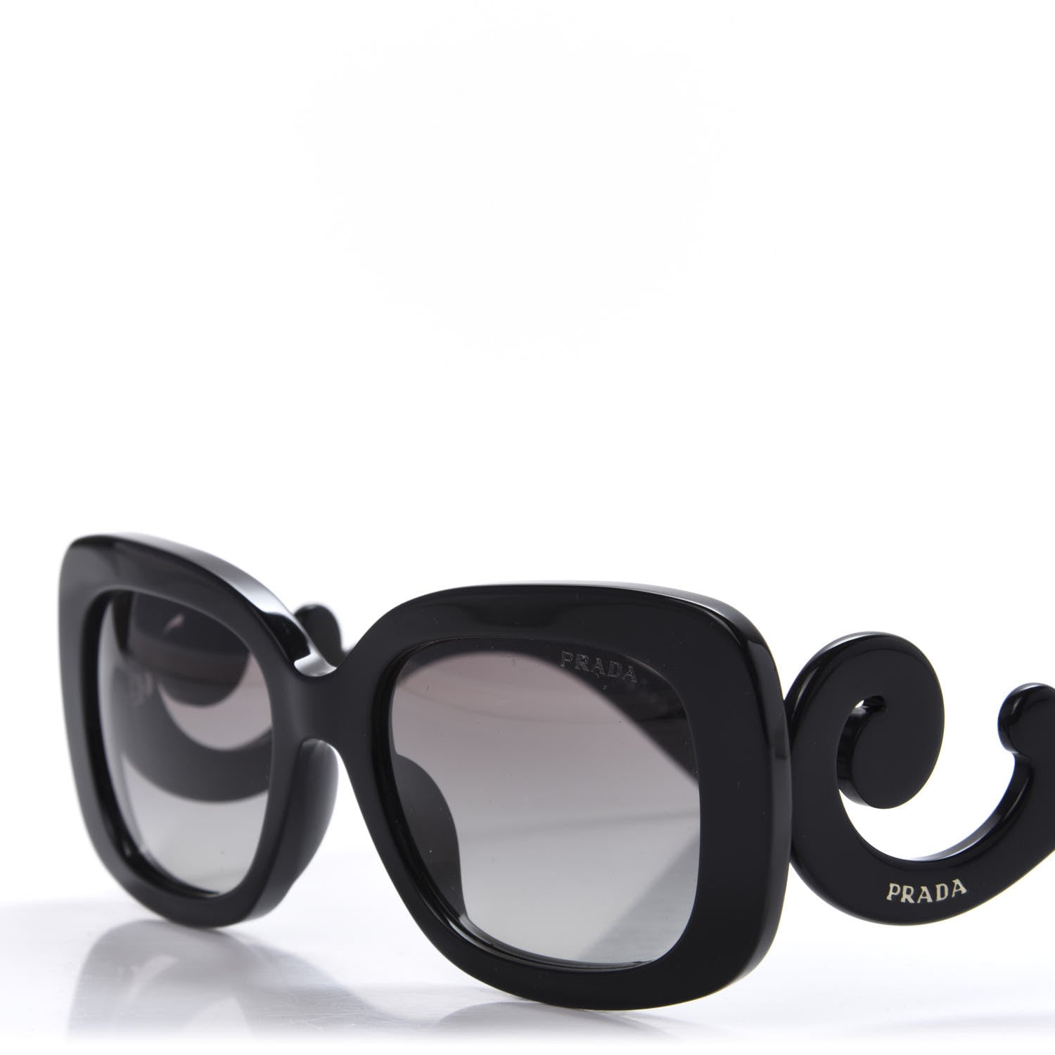Prada Acetate Baroque Sunglasses SPR 27O Black 7 of 8
